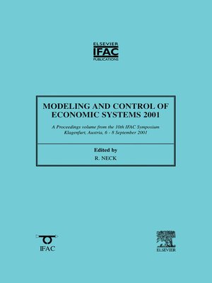 cover image of Modeling and Control of Economic Systems 2001